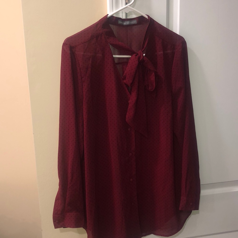 Polka dot blouse